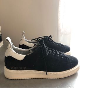 GOLDEN GOOSE Starter Black Suede Sneakers